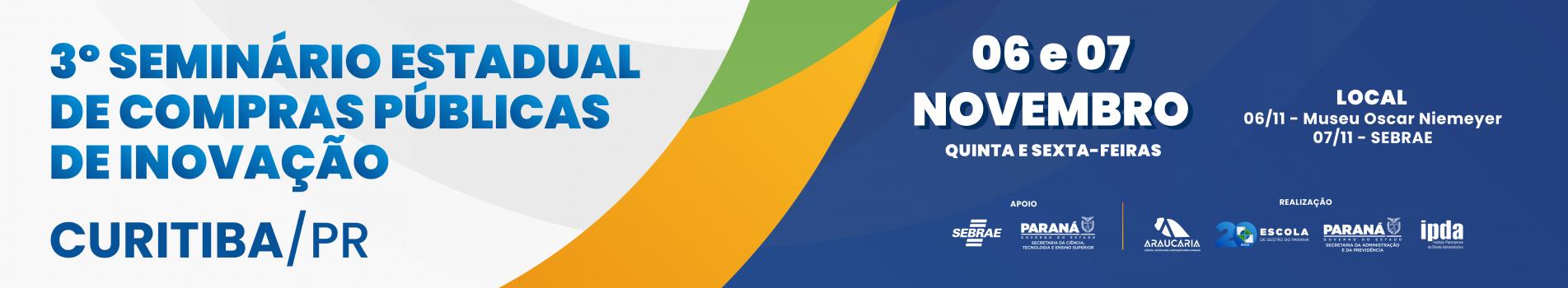 III Seminário Estadual de Compras Públicas de Inovação