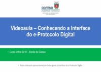 Conhecendo a Interface do e-Protocolo Digital