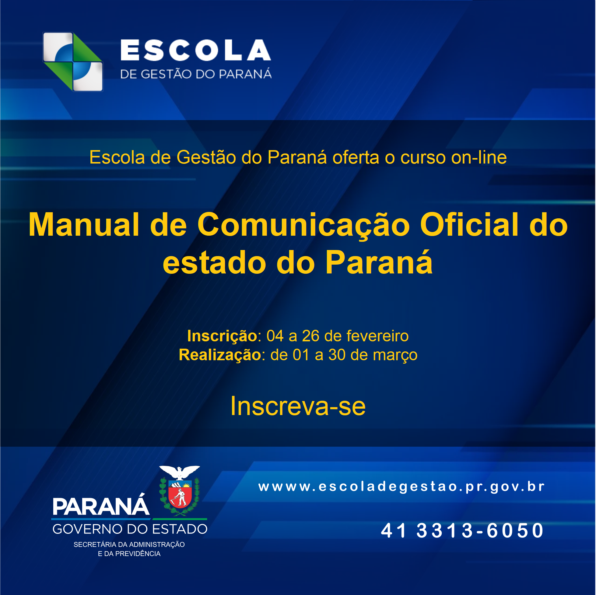 Específico para servidores atuantes na esfera estadual paranaense, o curso aborda aspectos relevantes para a construção do texto escrito e enumera quais são os tipos de documentos oficiais usuais e onde se deve utilizá-los. 