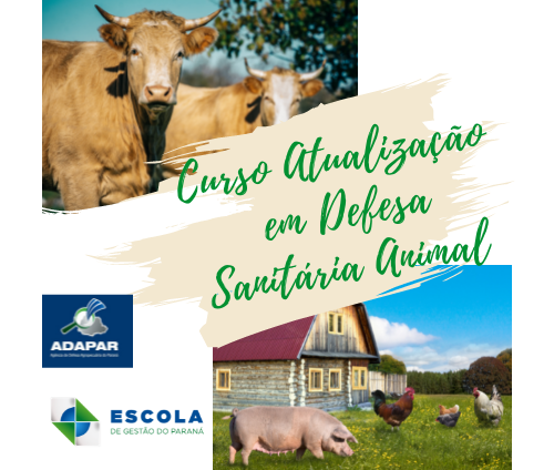 Banner do Curso Atualização em Defesa Sanitária Animal