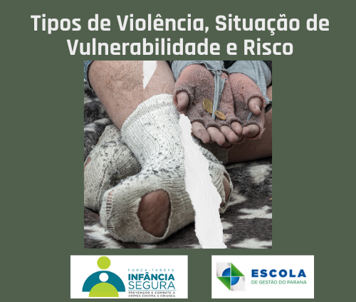 Banner do Curso Tipos de Violência, Situação de Vulnerabilidade e Risco