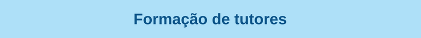 Banner curso Formação de tutores