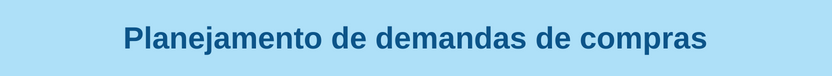 Banner curso Planejamento de demandas de compras
