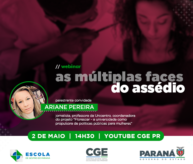 banner webinário As múltiplas faces do assédio