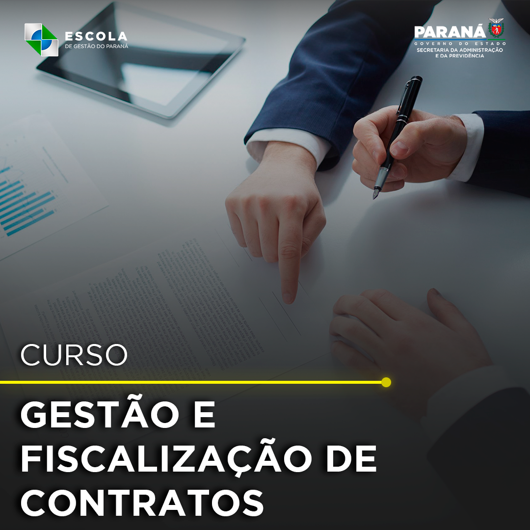 Banner Gestão e fiscalização de contratos 