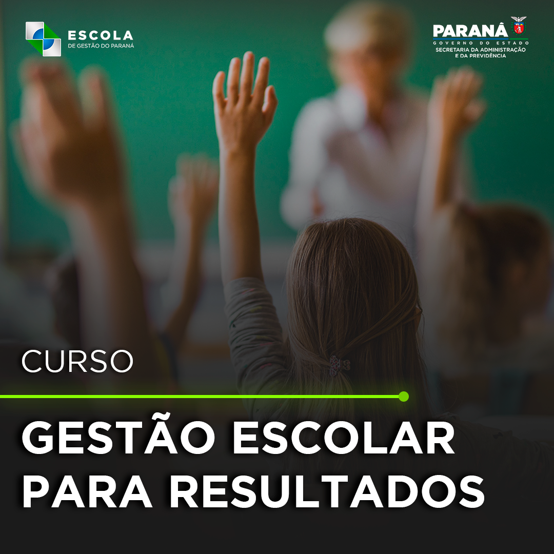 Banner Gestão Escolar para resultados 