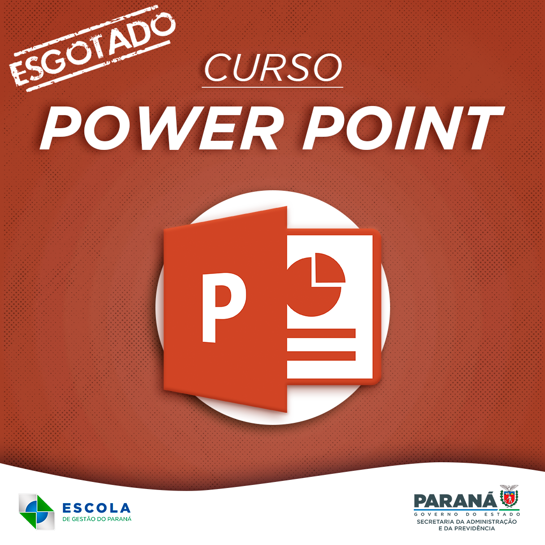 Banner power point esgotado