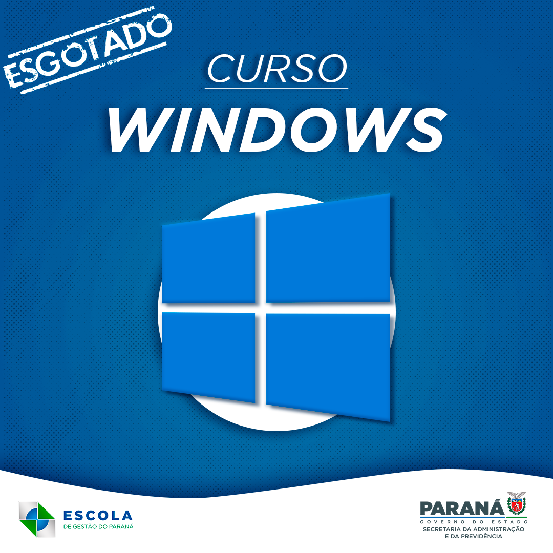 Banner windows esgotado