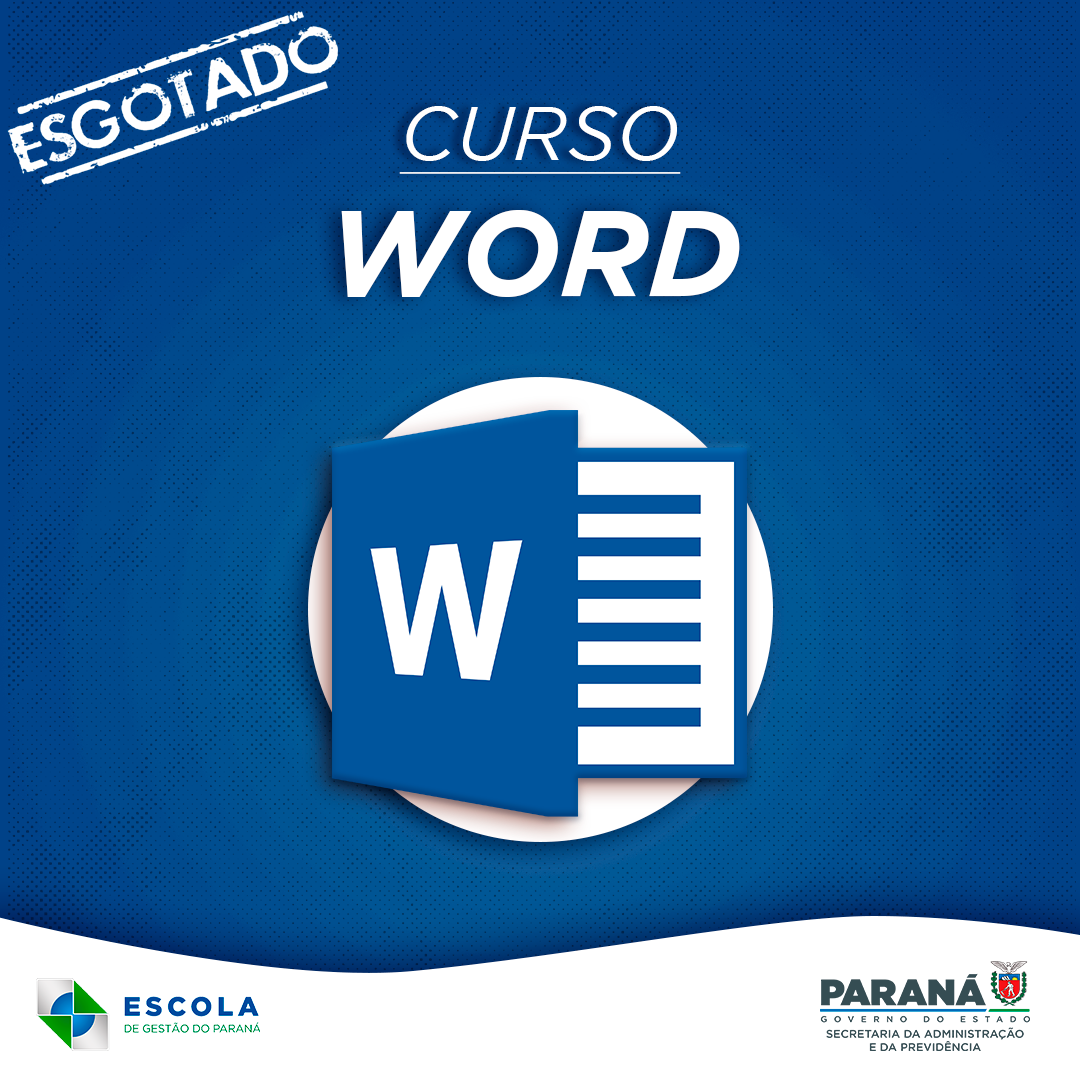 Banner word esgotado