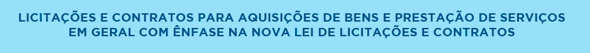 Licitações e contratos 