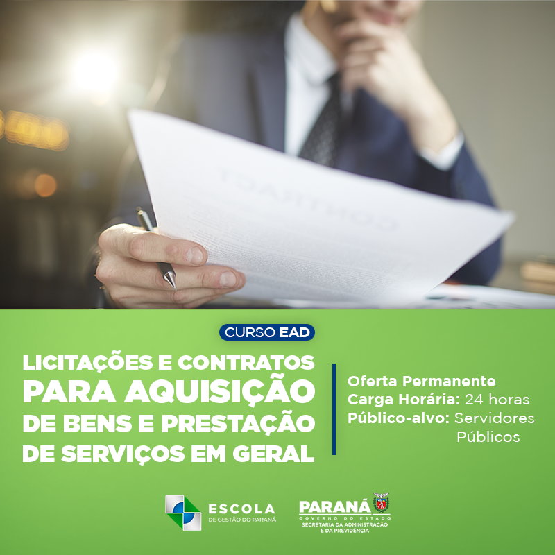 Licitações e contratos para aquisição de bens 