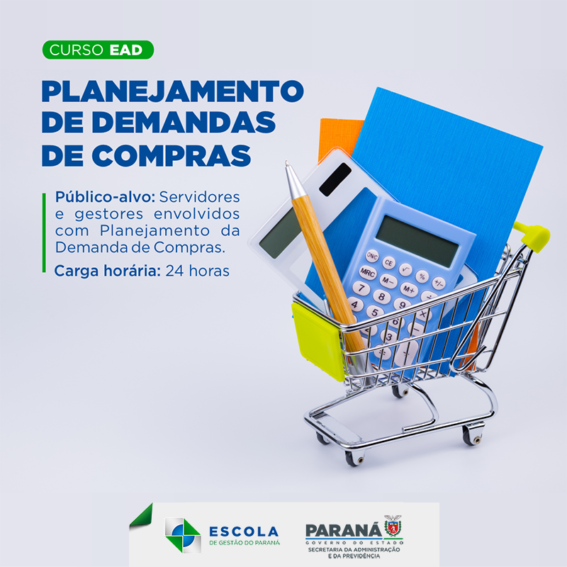 Capa curso planejamento de demandas de compras 