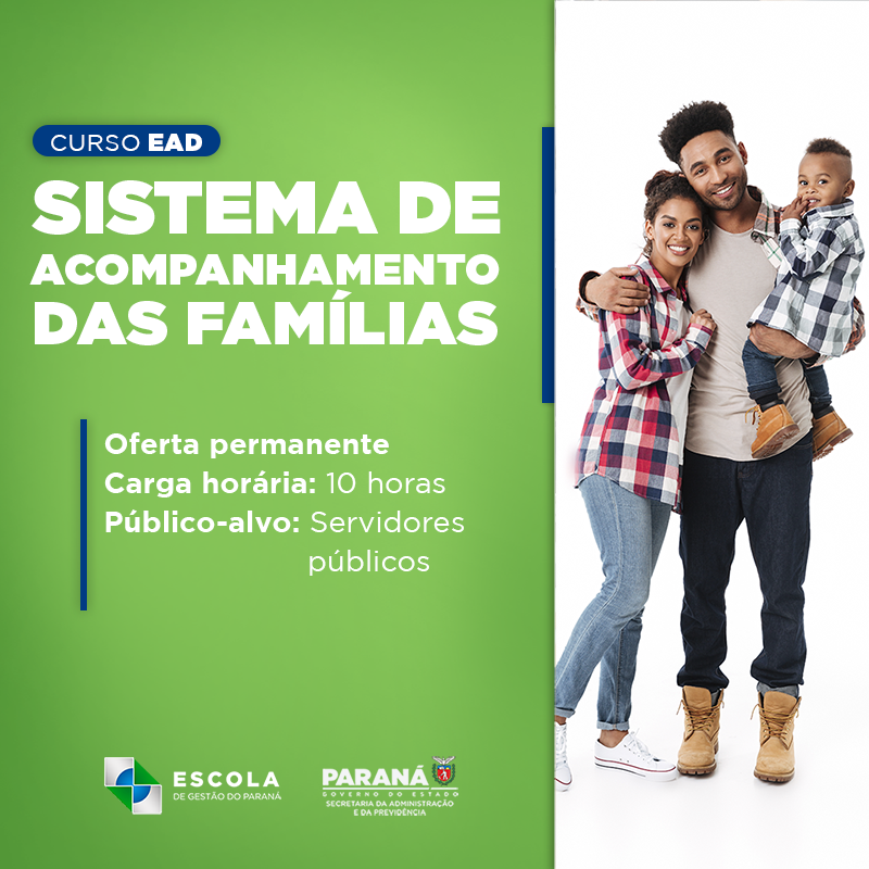 Capa curso sistema de acompanhamento das familias 