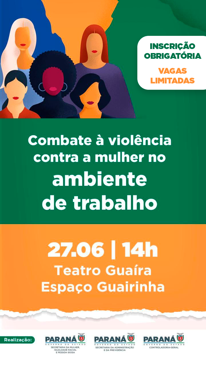 Curso presencial Combate à ViolÇencia contra a mulher no ambiente de trabalho