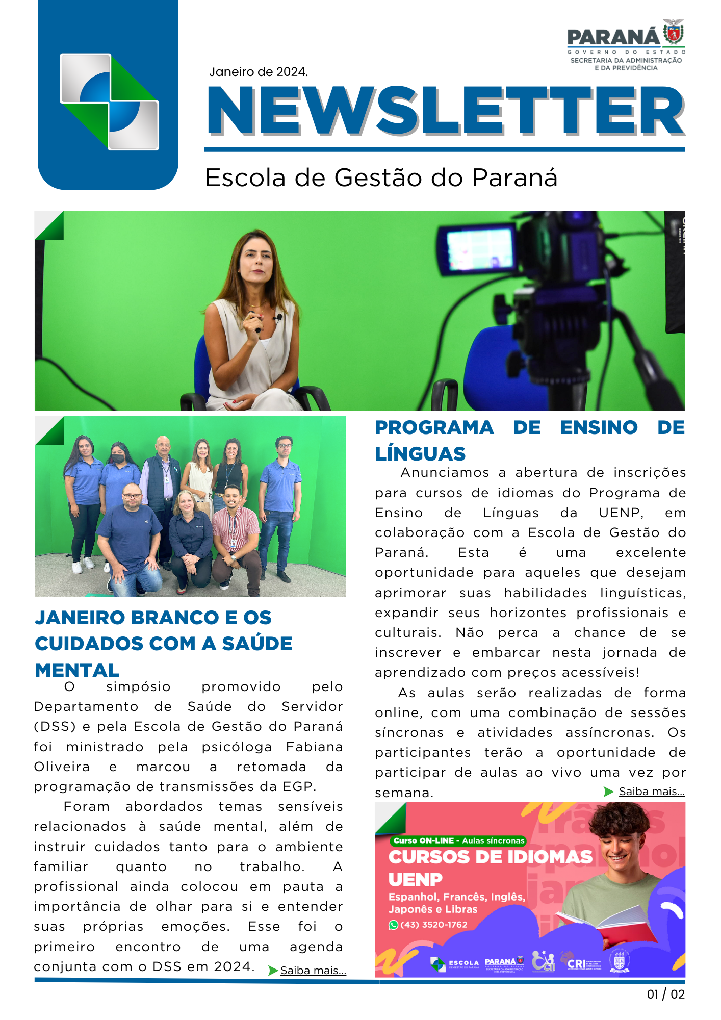 newsletter janeiro