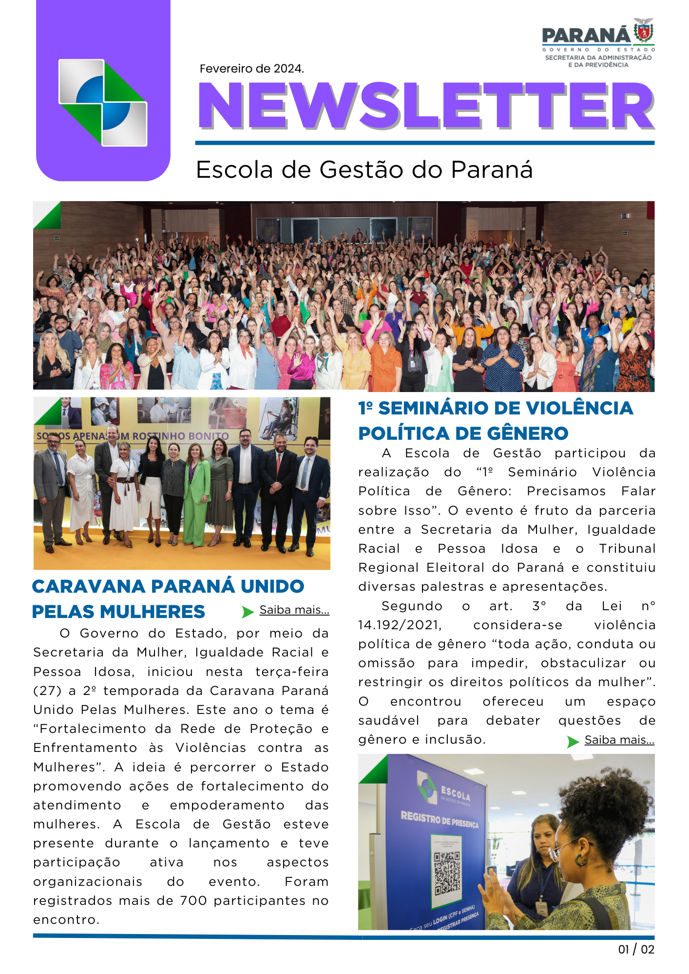 Newsletter EGP edição de fevereiro