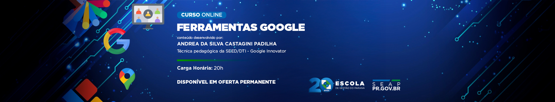 Banner Ferramentas Google