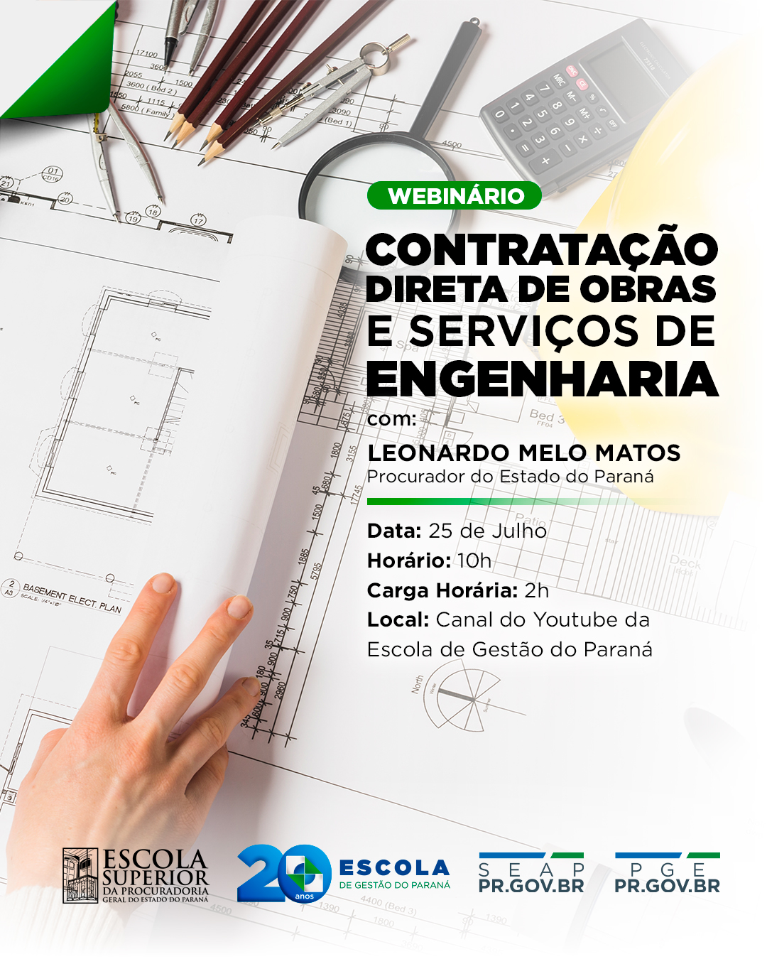 WEBNÁRIO DE CONTRATAÇÃO DIRETA DE OBRAS E SERVIÇO DE ENGENHARIA