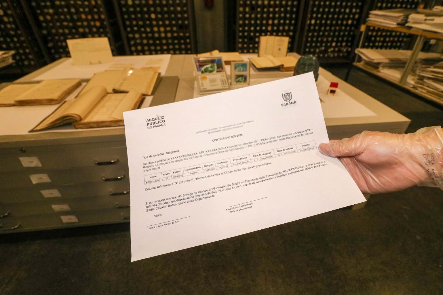 Documentos do Arquivo Público dupla cidadania