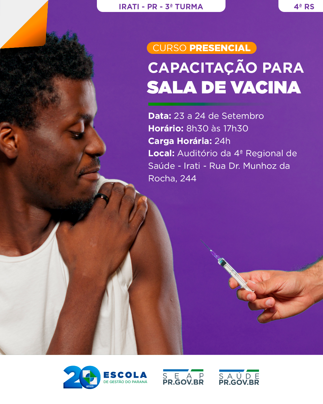 CAPACITAÇÃO PARA SALAS DE VACINA 