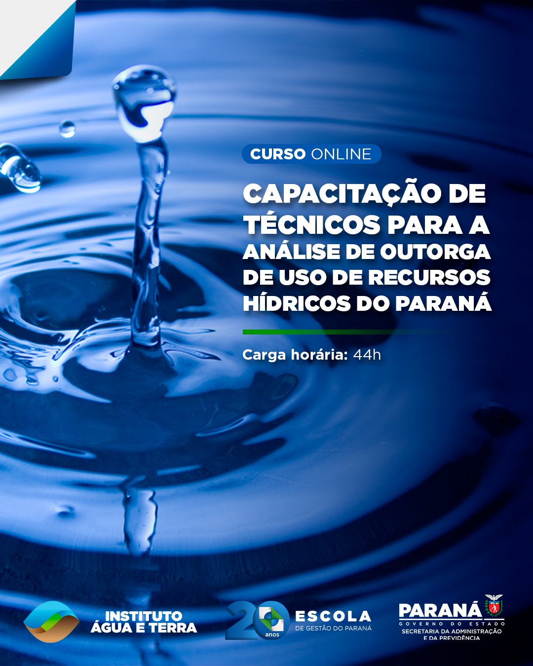 CAPACITAÇÃO DE TÉCNICOS PARA ANALISE DE OUTORGA 