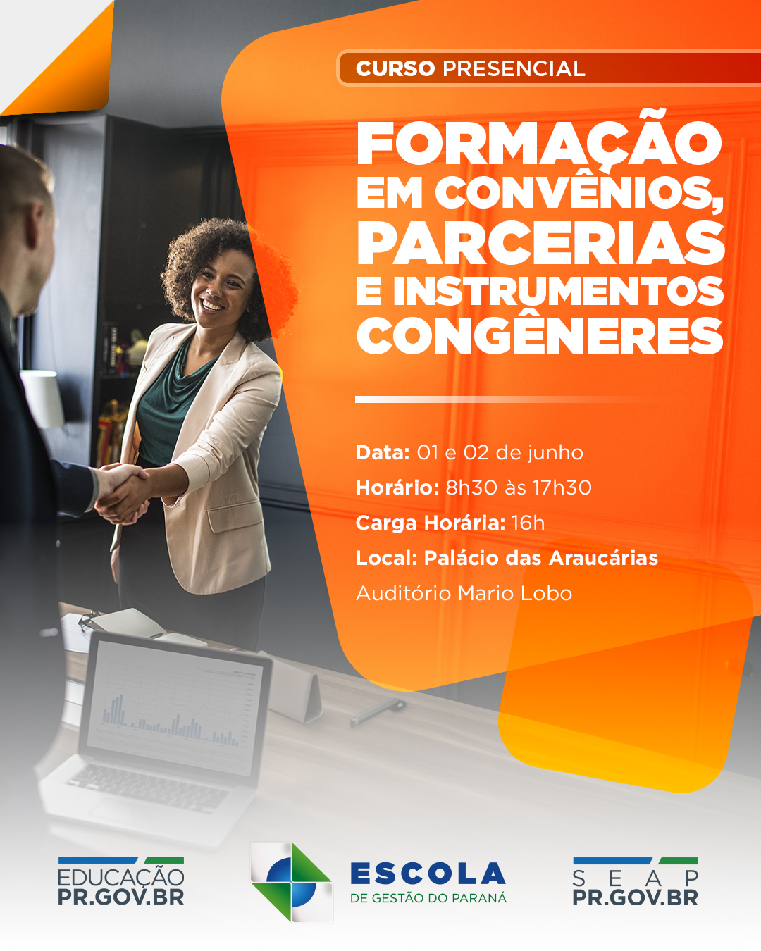 FORMAÇÃO EM CONVENIOS PARCERIAS E INSTRUMENTOS 