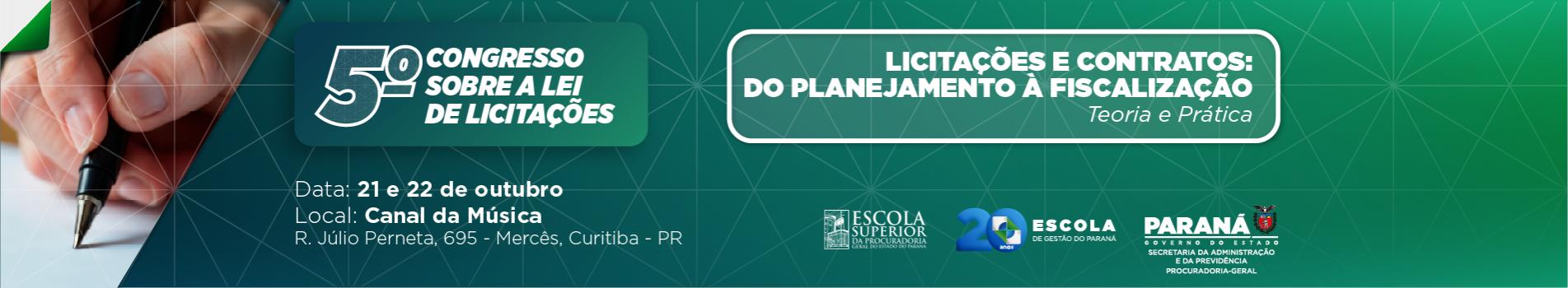 5º Congresso Sobre a Lei de Licitações
