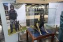 Cão Policial "Boster" espécime empalhado, em vida era especialista no faro de explosivos.