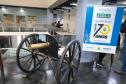 Metralhadora Nordenfelt Utilizada na Campanha do Contestado (1912), esta metralhadora travou após alguns disparos, possivelmente devido a uma queda em um riacho. O desfecho da Batalha de Irani foi desastroso para as tropas governistas.