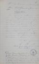 Autor/cargo Tobias de Almeida e Silva, suplicante. Destinatário/cargo José Gonçalves dos Santos Sobrinho, Coletor das Rendas Gerais de Ponta Grossa Ref. Solicita certidão de matrícula de sua escrava Joaquina, herdada pelo inventário de Zacharias Rodrigues Penteado; constam certidões comprovando tal herança. Local Ponta Grossa. Referencia AP 0779, vol. 12, págs. 301 e 304/305