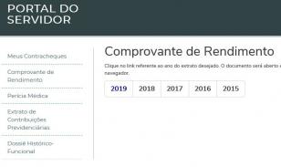 Comprovante de rendimentos