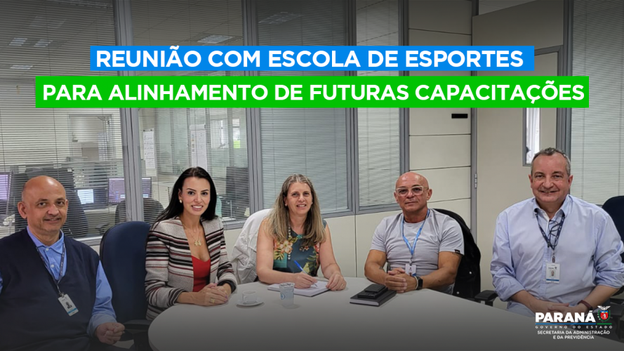 Foto reunião com escola de esportes