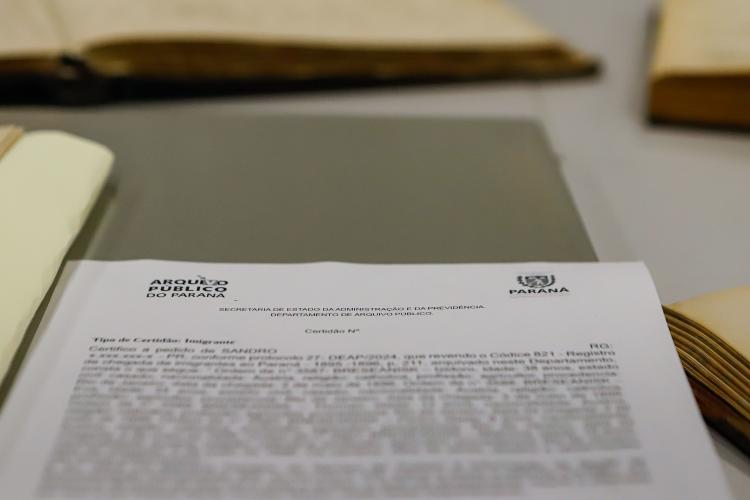 Curitiba, 22 de julho de 2024 - Arquivo Público do Paraná.