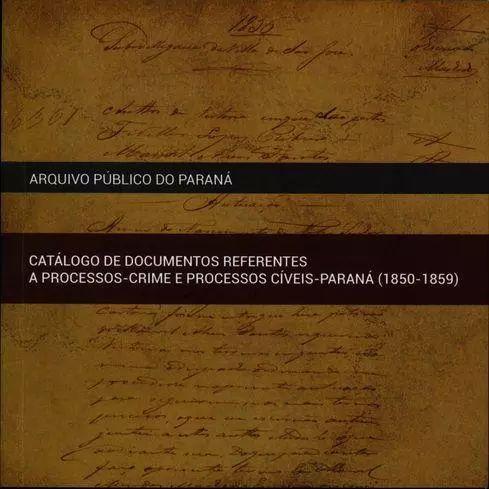 Catálogo disponível online referente a processos-crime e processos cíveis.