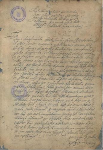 Testamento Baltazar Carrasco dos Reis : PB045 - PC00001 cx 1