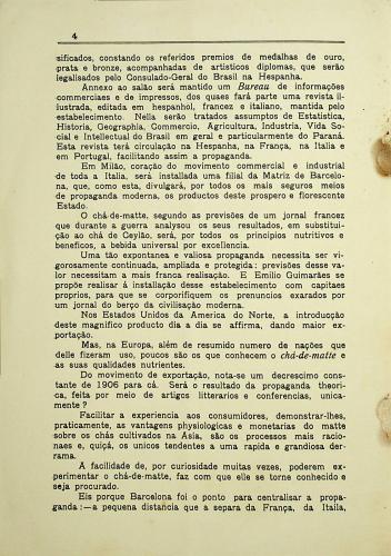 Propaganda da Herva-Matte, encontra-se na PI041 - cx. 5, vol. 1, pg. 46