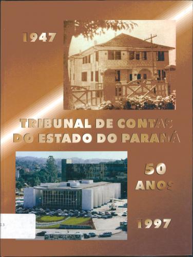 Livro Tribunal de Contas do Estado do Paraná.