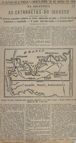 Trecho de jornal da época.