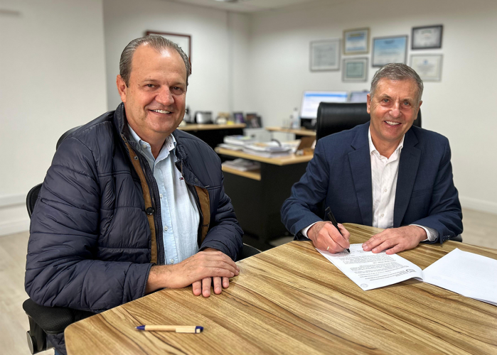 Secretários Aldo Bona e Luizão Goulart