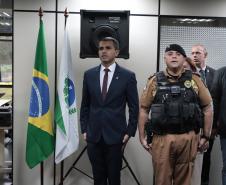 A Direita Tenente Coronel Sérgio Comandante do 1 CRPM a esquerda Tenente Coronel Tordoro Secretario Chefe da Casa Militar.