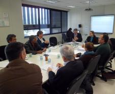 Encontro na Secretaria da Administração e da Previdência reuniu os secretários Dinorah Botto Portugal Nogara e Norberto Ortigara com os dirigentes do SindiSeab 