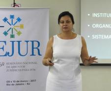 Marcia Carla Ribeiro Ferreira participou do Seminário Nacional de Assuntos Jurídicos para Instituições Financeiras de Desenvolvimento, no Rio de Janeiro