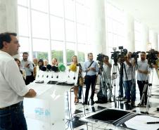 Governador anuncia auditoria no Palácio Iguaçu. 22/01/19