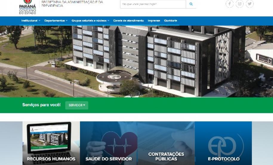 novo site da seap