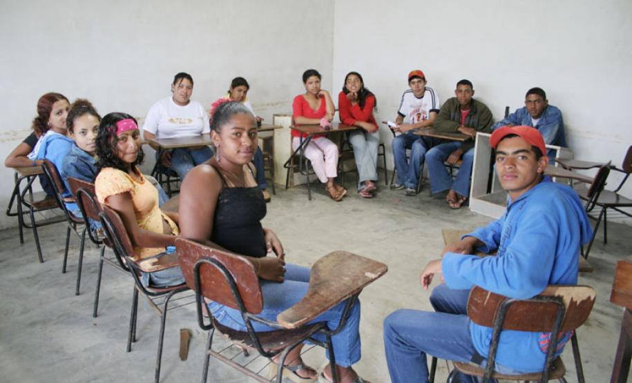Alunos do curso de fotografia