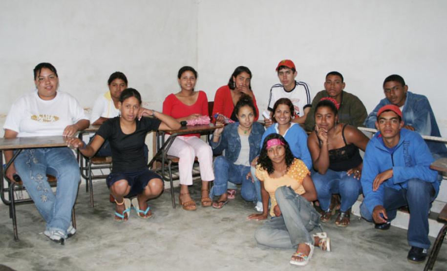 Alunos do curso de fotografia