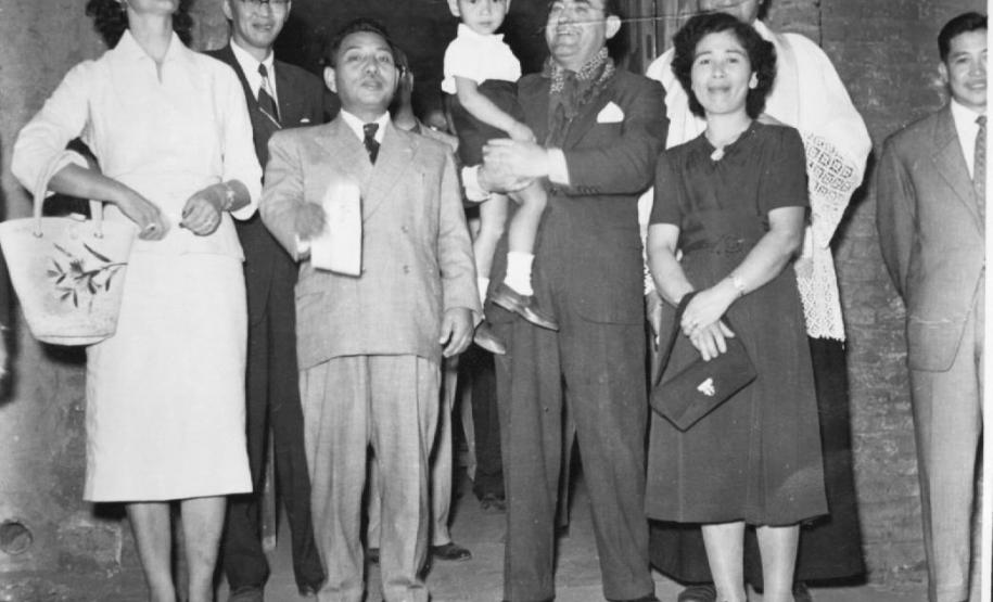 Visita oficial do cônsul Japonês Takashi Ishii ao Paraná em 10/03/1960