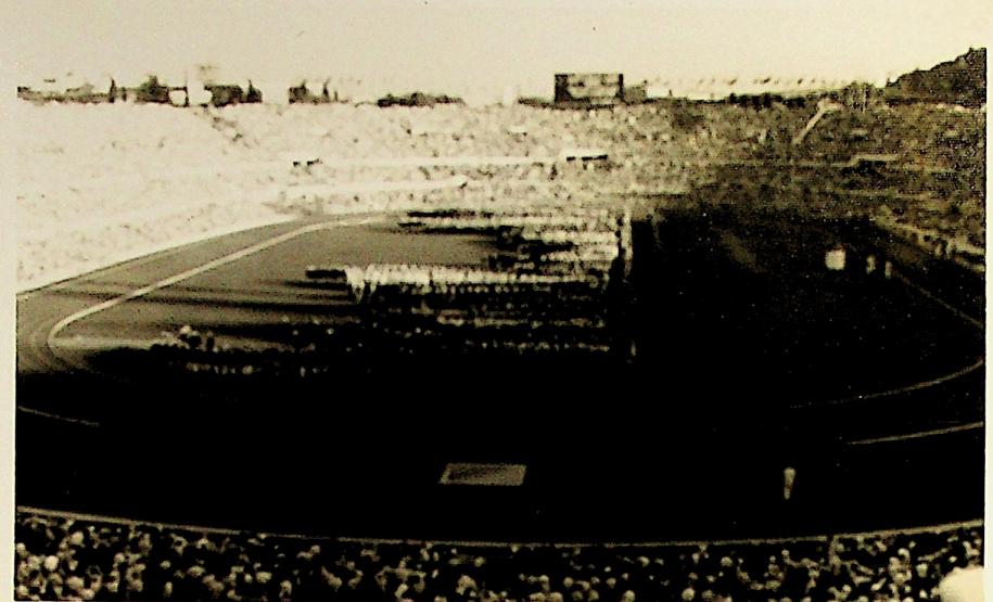 Cerimônia de abertura dos jogos olímpicos de Roma -1960.