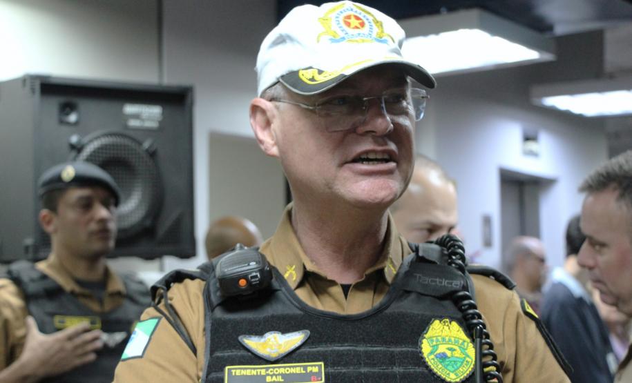 Comandante da BPTRAN Tenente-Coronel Omar Bail