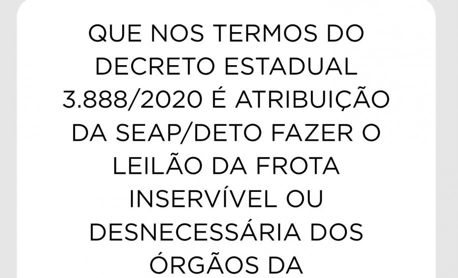 Informativo leilões